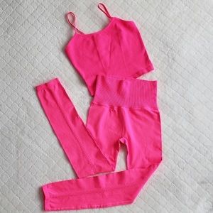 Free People workout set tighten tank & leggings